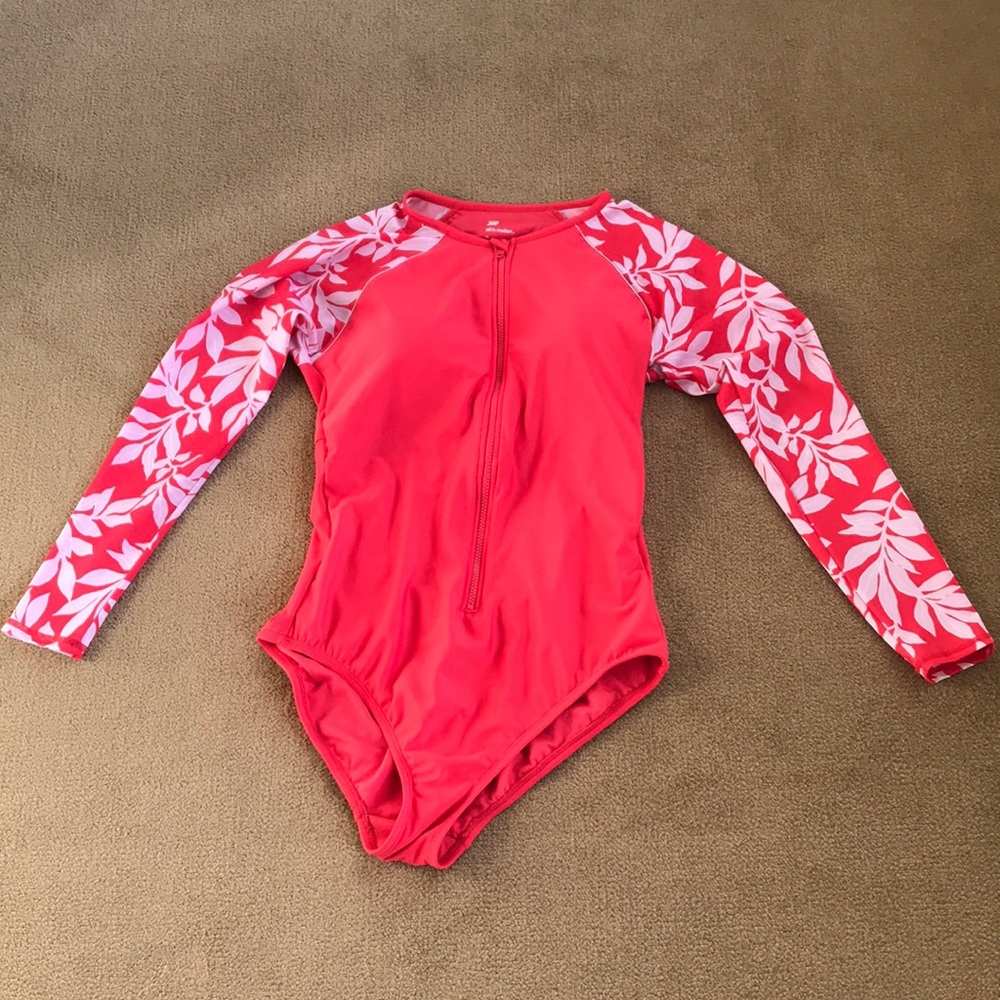 One Piece Swimsuit Sleeves ALL IN MOTION Size XL